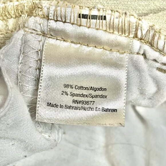 St. John's Bay Corduroy Pant Women 12 Beige Boot Stretch 32 30 - Picture 6 of 6